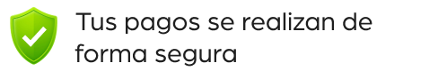 Tus pagos se realizan de forma segura