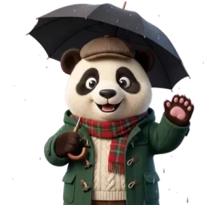 Panda viajero en Reino Unido