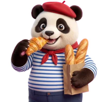 Panda viajero en París